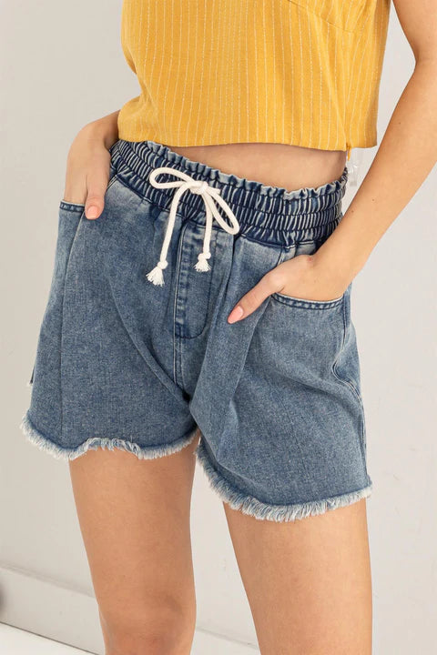 Denim shorts