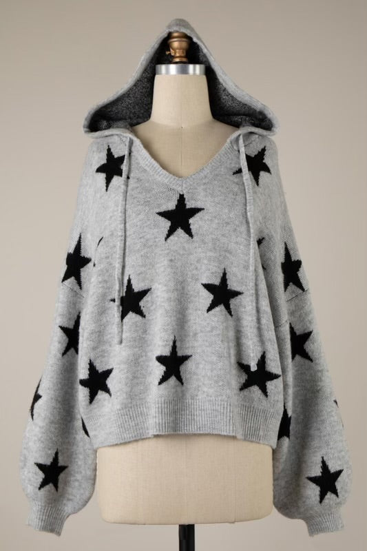 Grey Star Hoodie