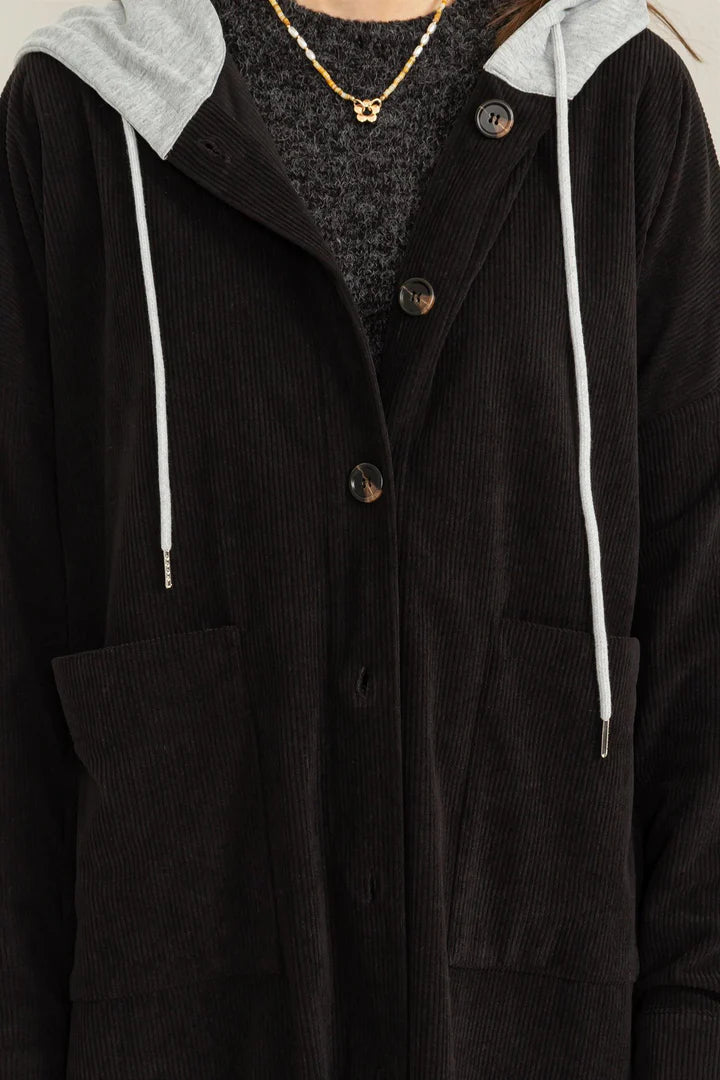 Corduroy Hoody Jacket