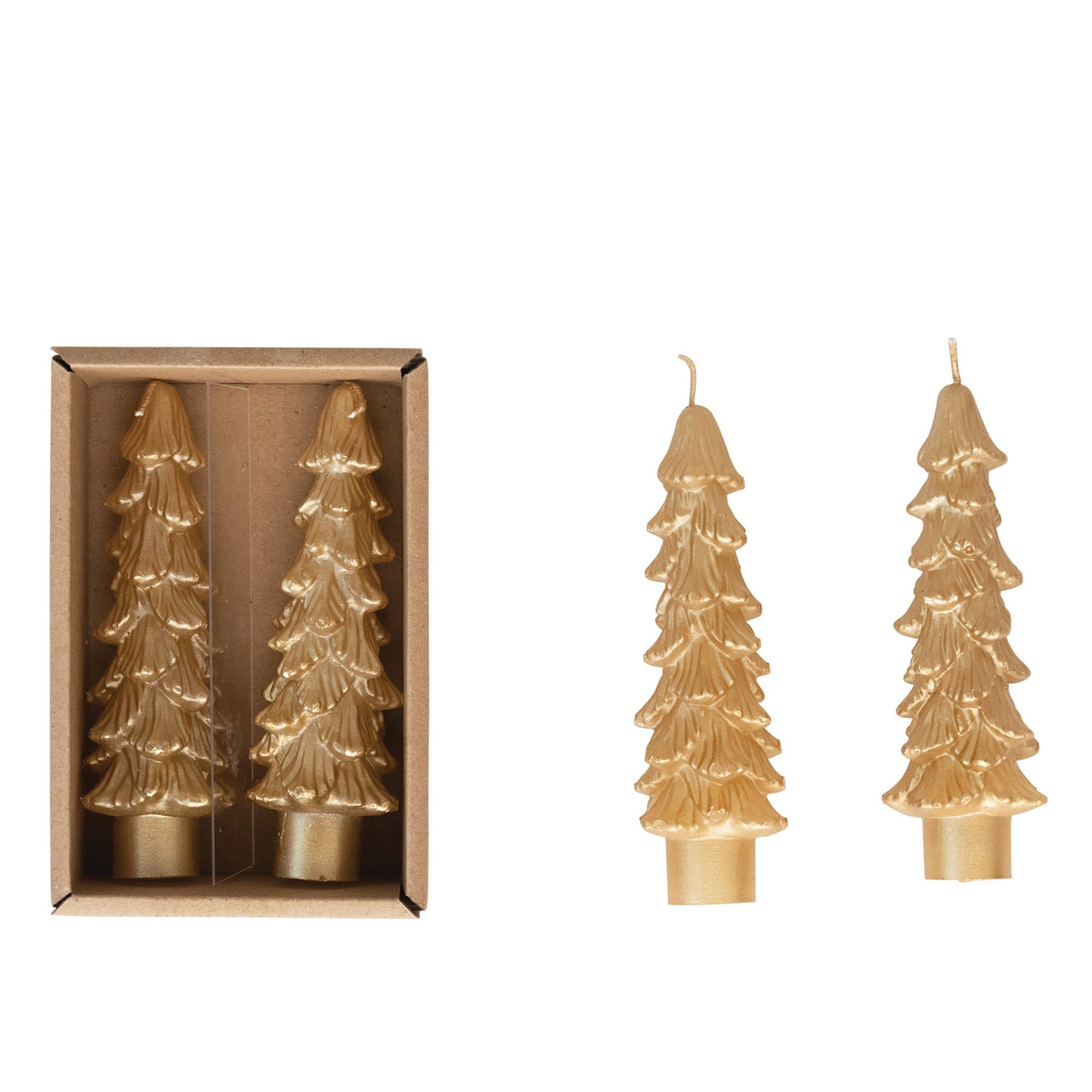 Boxed Gold Trees 4.5 inches