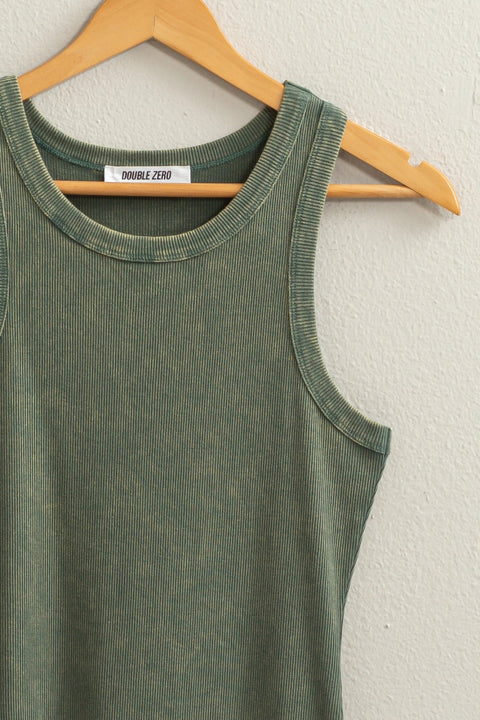 Green tank dress